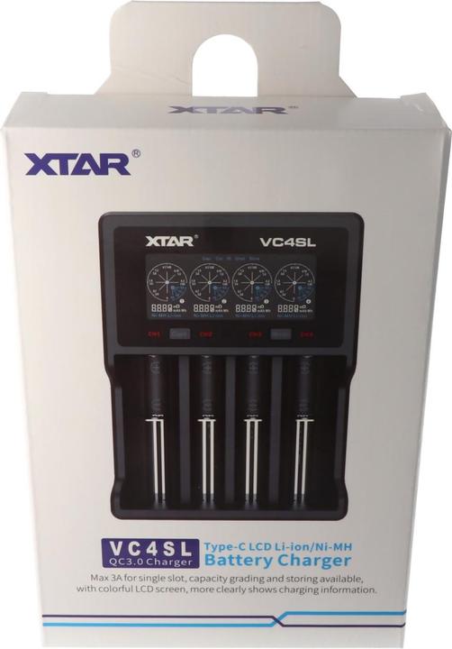 Image du produit Xtar VC4SL (1 pcs, 14500, 16340, 18500, 18650, 21700, 26650, AA, AAA, Batterie)