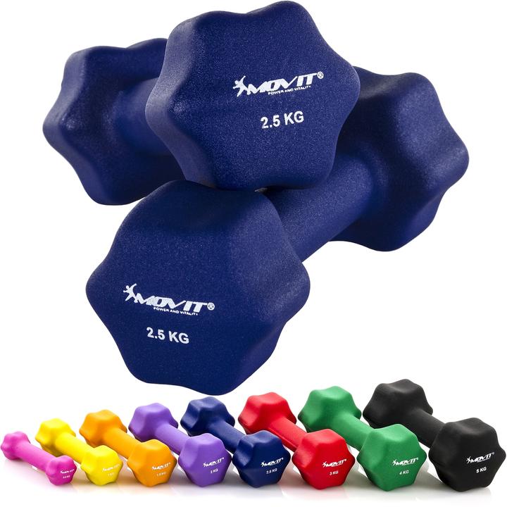 Immagine prodotto Movit Profi Neopren Hanteln 2er Set (2 x 2,5 kg)