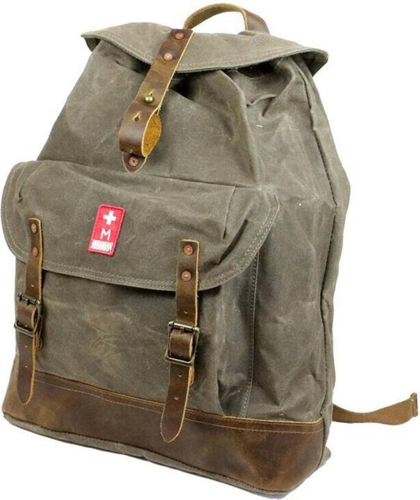 Actual product image Army Shop #6 Vintage army tent fabric backpack waxed (18 l)