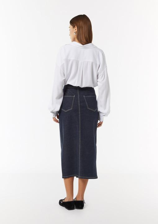 Produktbild Comma Bluse Strukturierte Bluse mit Hemdkragen (46)
