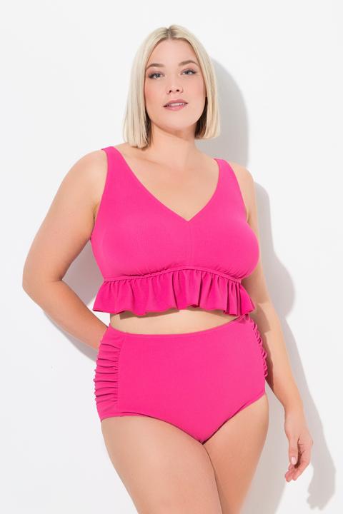 Produktbild Ulla Popken Bikini, Struktur, Rüsche, Softschalen, Träger verstellbar (56)