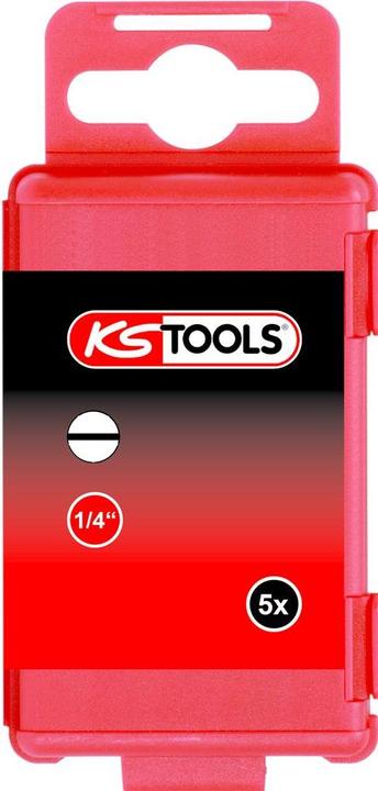 Produktbild KS Tools 1/4" Bit, Länge 75 mm (Schraubschlitz, Sechskant (hexagonal))