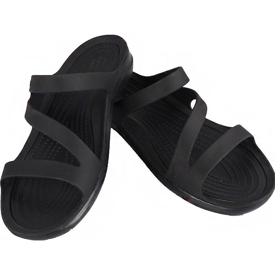 Thumbnail - Crocs, Damen, Sandalen, Swiftwater, Schwarz, (34, 35)