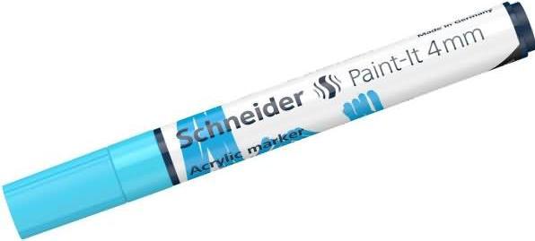 Produktbild Schneider Acrylmarker Paint-It 320 4mm pastell blau (Pastell blau, 4 mm, 1 x)