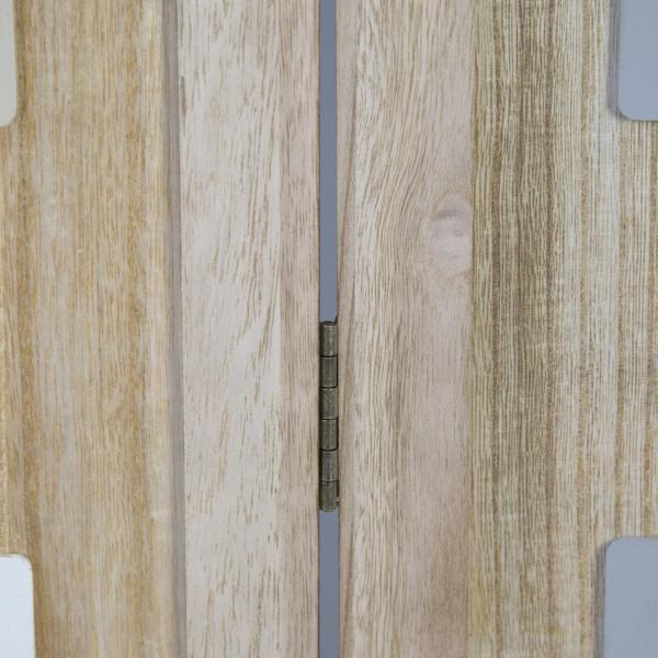 Produktbild Homestyle4u Paravent Raumteiler 3 fach Holz Trennwand spanische Wand Sichtschutz natur