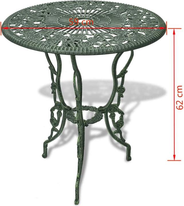 Produktbild vidaXL Bistro-Tisch und Stuhl (59 x 62 cm)