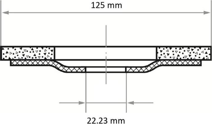 Actual product image Lukas Flap disc SLTK universal Ø 125 mm zirconia alumina grit 40 (40)