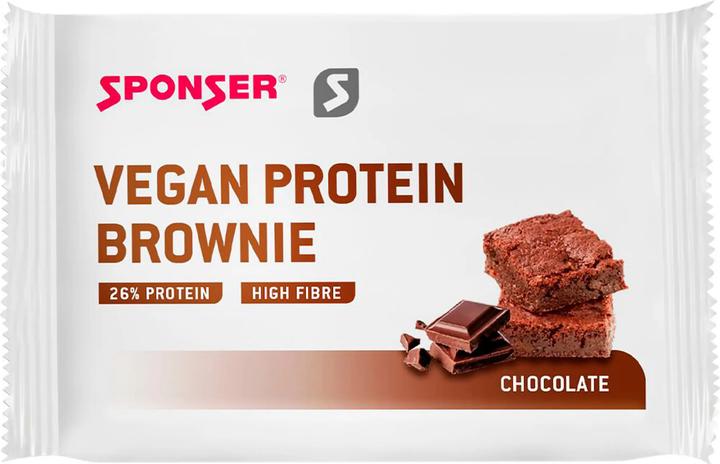 Immagine prodotto Sponser Brownie proteico vegano (Cioccolato, Cioccolatino, Chocolate, 12 pz., 600 g)