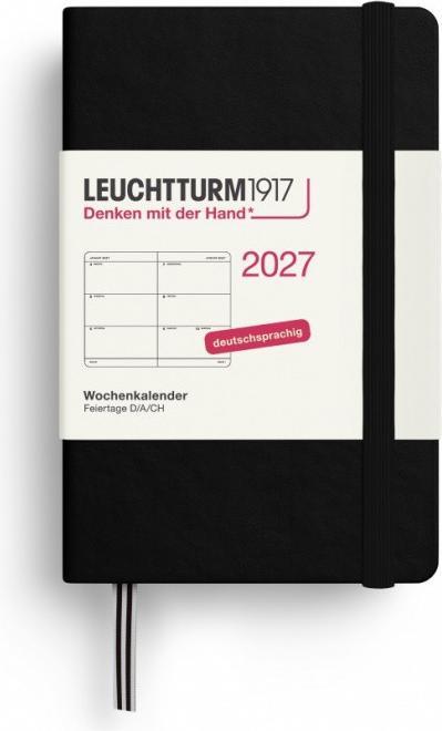 Produktbild Leuchtturm1917 WochenkalenderMiniA7Schwarz2027 (A7, 1 Woche / 2 Seiten)