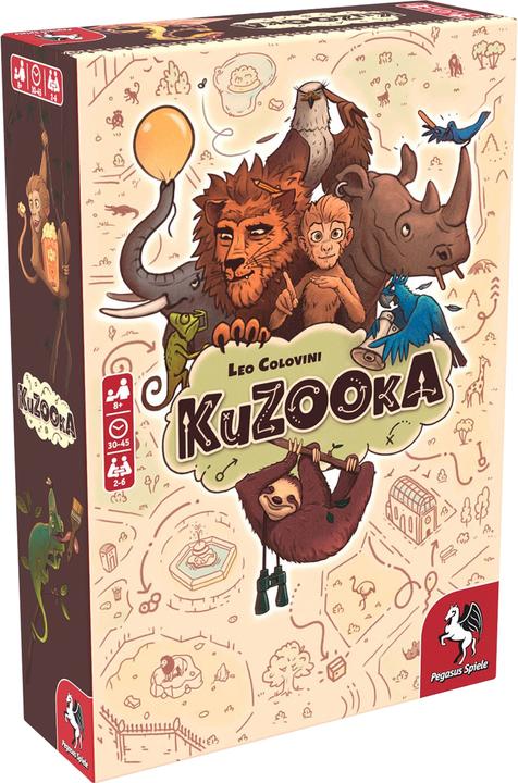 Pegasus 51230G - KuZOOka, gioco da tavolo, per 2-6 giocatori, da 9 anni (edizione DE/EN) (Tedesco)