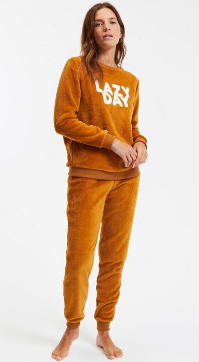 Produktbild So'home Fleece-Schlafanzug mit Schriftzug (38)