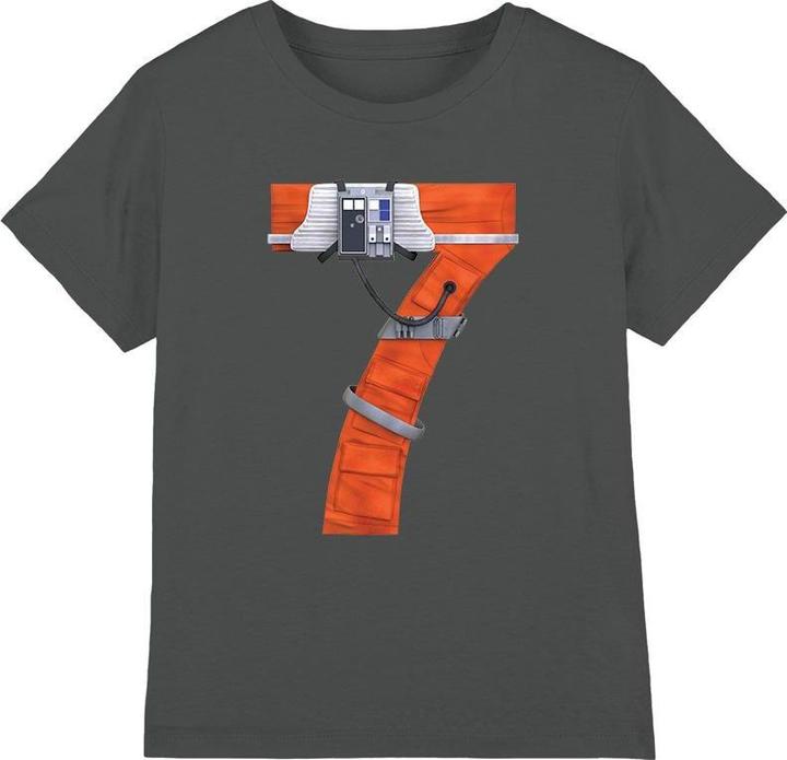 Actual product image Star Wars Childrens/Kids 7 X-Wing Fighter T-Shirt (116)