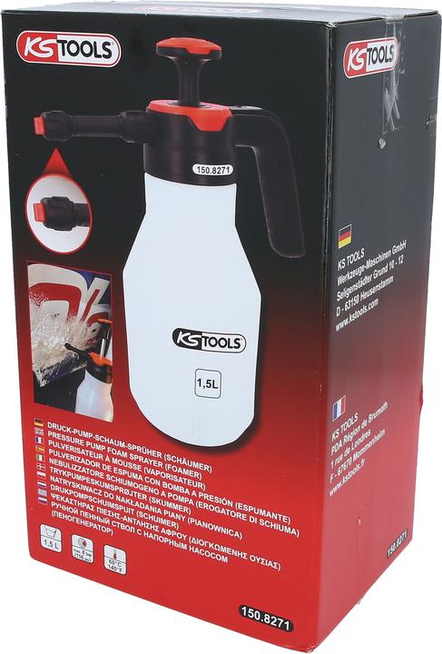 Image du produit KS Tools Pulvérisateur de mousse à pompe à pression (mousseur) (1.50 l)