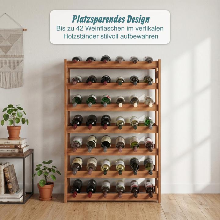 Actual product image Relaxdays winerack (63 x 25 x 102 cm)