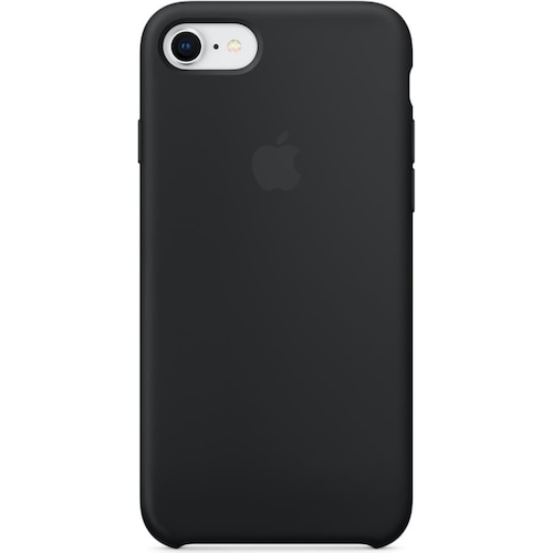 Apple Silikon Case (iPhone 8), Smartphone Hülle, Schwarz