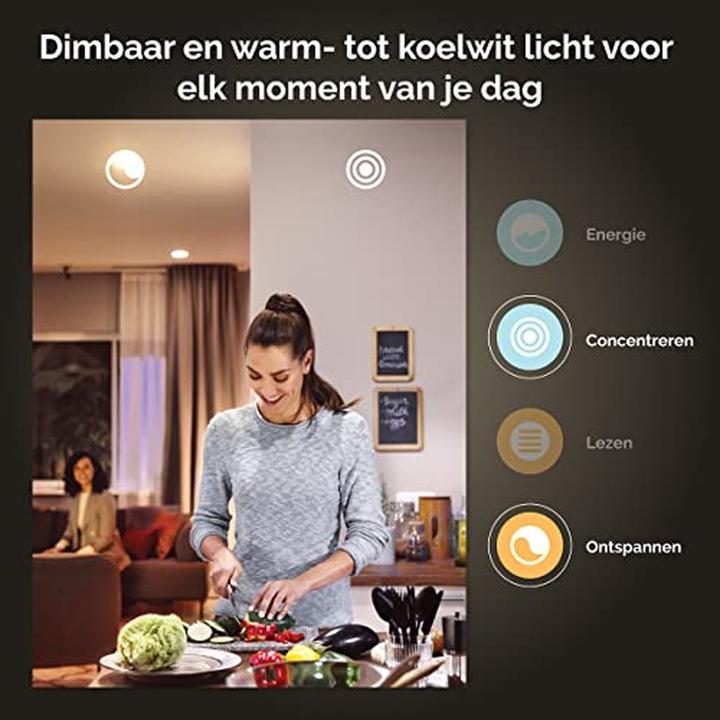 Produktbild Philips Hue White Ambiance (E27, 6 W, 570 lm, 4 x, F)