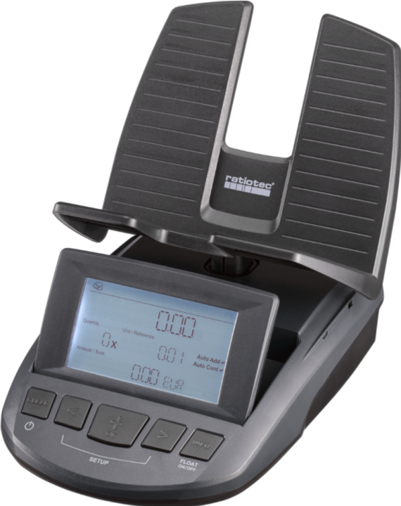 Produktbild ratiotec Geldwaage RS 2000 (Made in Germany) (Geldscheinzähler, Münzzähler)