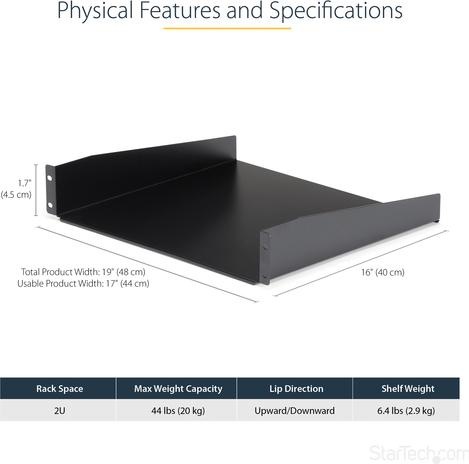 Produktbild StarTech Server Rack Cabinet Shelf