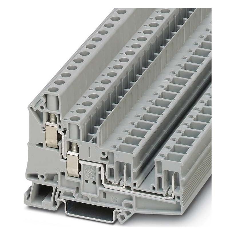 Phoenix Contact Grigio Ut 6-Quattro/2P 3060568 Terminale Passante 0,20 Mm² 10 Mm² 50 Pz., Cavo + Spina Elettrica,