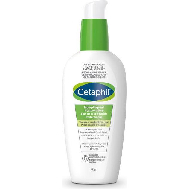 Cetaphil, Gesichtscreme, Daily Essentials Tagespflege mit Hyaluronsäure (88 ml, Tagescreme)