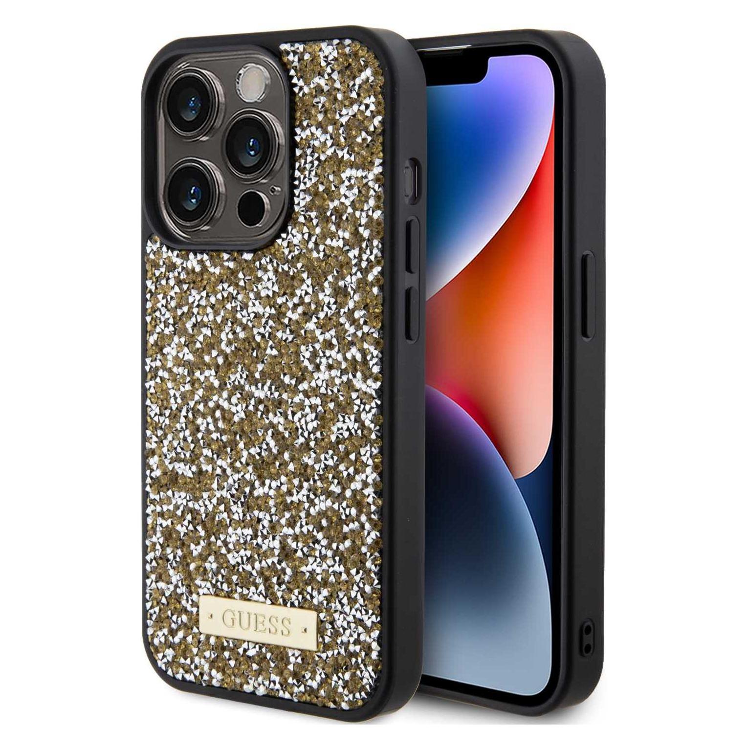 Guess Hard Case (Apple IPhone 15 Pro), Smartphone Hülle, Gelb