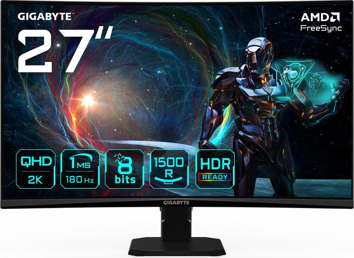 Gigabyte GS27QCA (2560 x 1440 pixels, 27")