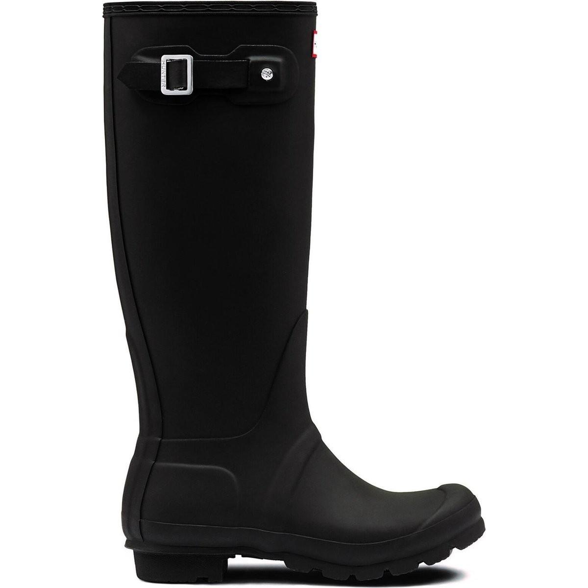 Hunter, Damen, Gummistiefel, Original Tall Matte Wellington, Schwarz, (40.5)