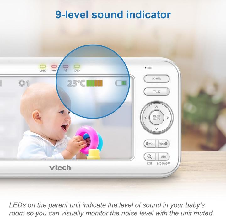 Actual product image VTech VIDEO BABYPHONE VIS XXL BM4550 (Video & Audio, 300 m)