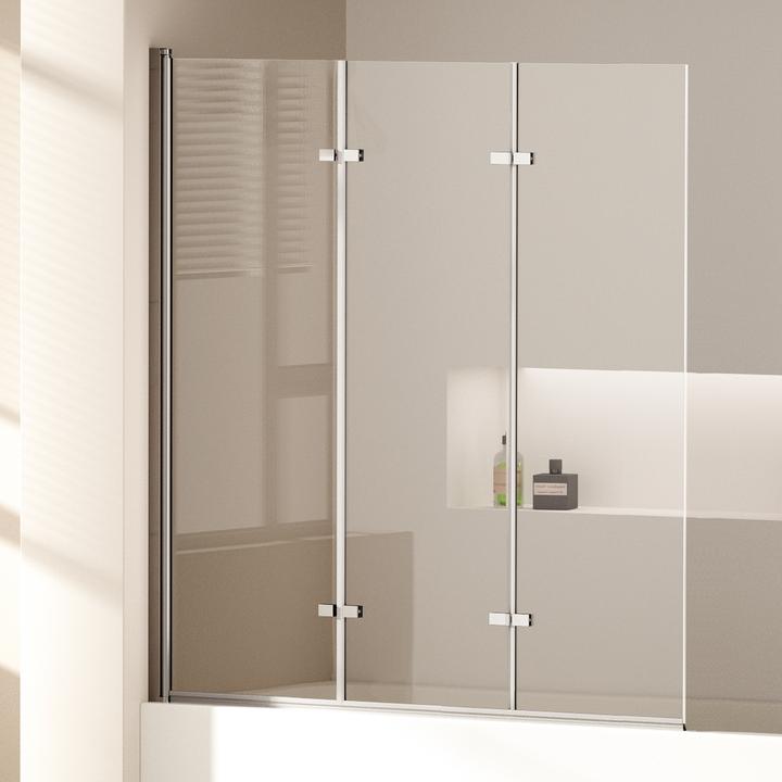 Produktbild Emke Duschwand für Badewanne (120 cm, 120 cm, 140 cm)