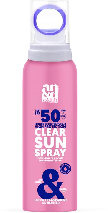 Immagine prodotto A.N.D. beauty Clear Sun Spray SPF 50 (Spray solare, SPF 50, 100 ml)