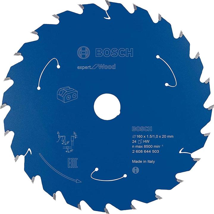 Actual product image Bosch Professional Zubehör Circular saw blade Expert for Wood, 160 x 1.5/1 x 20, 24 teeth