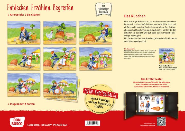 Produktbild Kamishibai Bildkartenset - Das Rübchen (Deutsch, Petra Lefin, 2023)