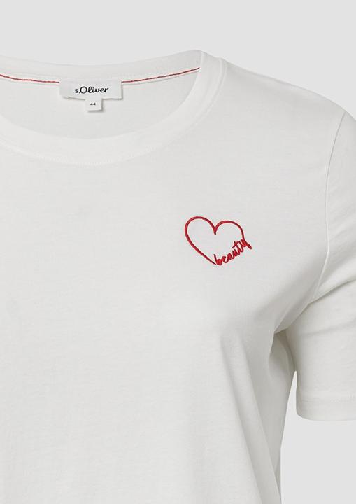 Image du produit S.Oliver T-Shirt Jersey-Shirt aus Baumwolle mit Stickerei (50)