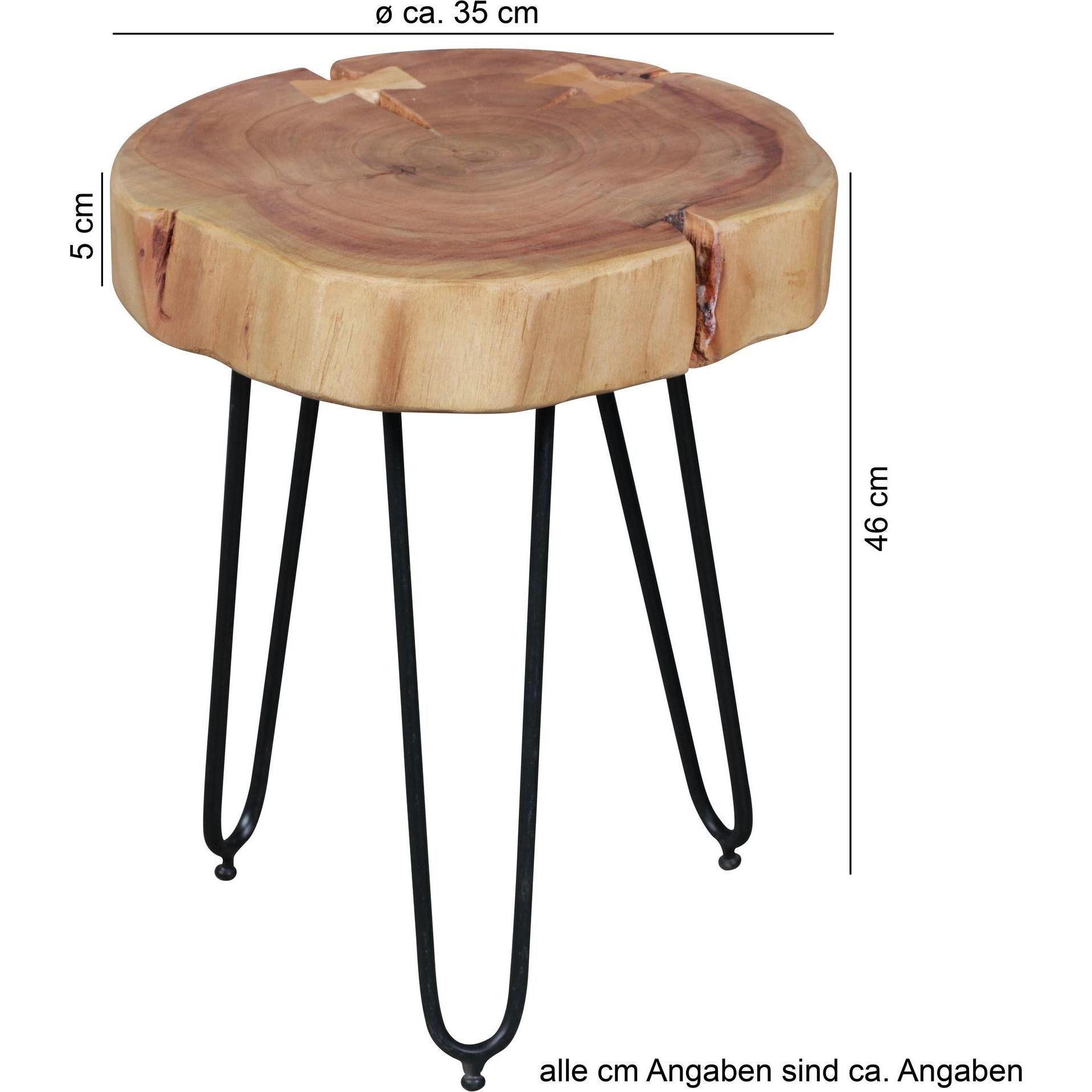 Thumbnail - FineBuy, Couchtisch + Beistelltisch, Leo (Ø 30 x 41 cm)