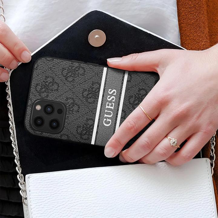 Productafbeelding Guess Harde kaft 4G Gedrukte Streep (Apple iPhone 12 Pro Max)