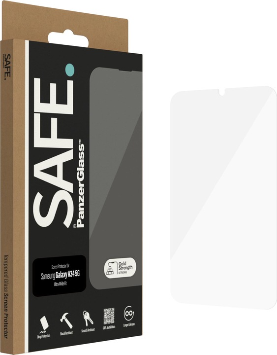 Actual product image PanzerGlass Safe. (1 Piece, Samsung Galaxy A34 5G)