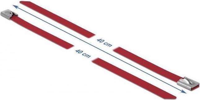 Actual product image Delock Stainless steel cable tie 400x7,9 10 pcs. (Metal cable ties, 400 mm, 10 pcs.)