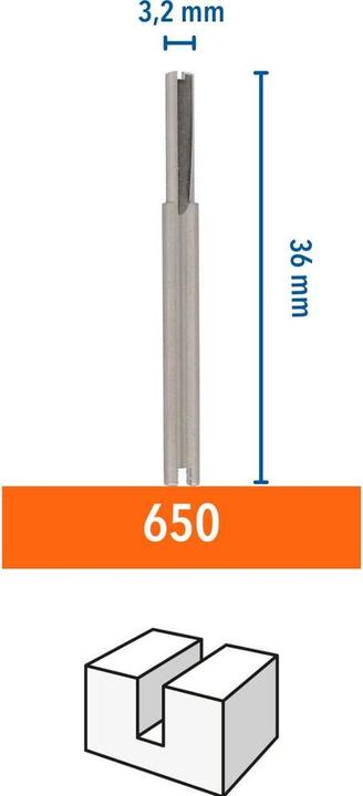 Produktbild Dremel HSS-Fräser Ø 3,2 mm (1 Stück)