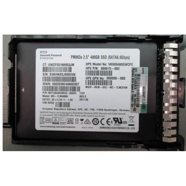HPE SSD 480GB 6G SFF SATA PLP TL (480 GB), SSD