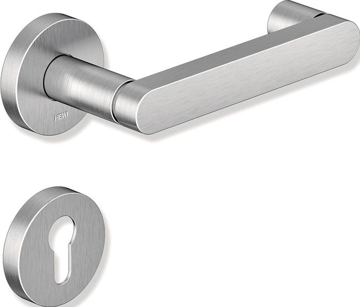 Hewi Set di rosette 270XAH01.230 Acciaio inox rotondo PZ DIN sinistra/destra D/D (Set di porte)