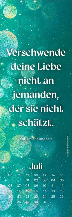 Produktbild Romance Lesezeichen & Kalender 2026 (6 x 18 cm, Harter Einband, Deutsch)