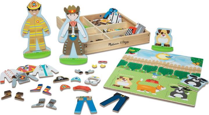 Actual product image Melissa & Doug Occupations Magnetic Pretend Play Set
