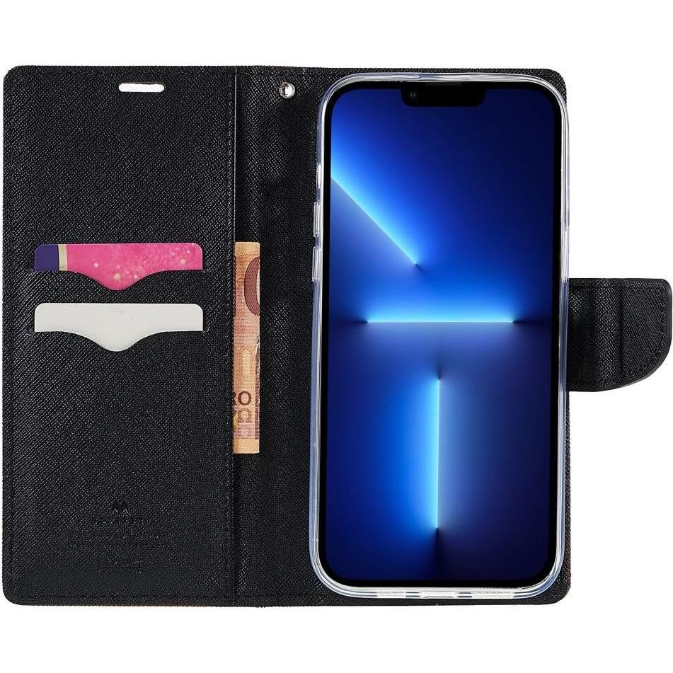 Thumbnail - Mercury iPhone 14 Pro - Goospery Fancy Etui Hülle braun (Apple iPhone 14 Pro), Smartphone Hülle, Braun