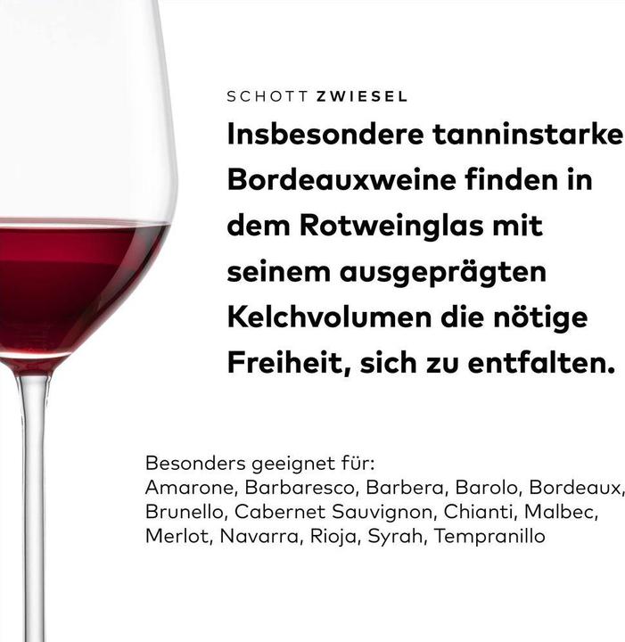 Produktbild Schott Zwiesel Bordeauxglas Fortissimo 130 4 Stück (65 cl, 4 Gläser, Rotweingläser)