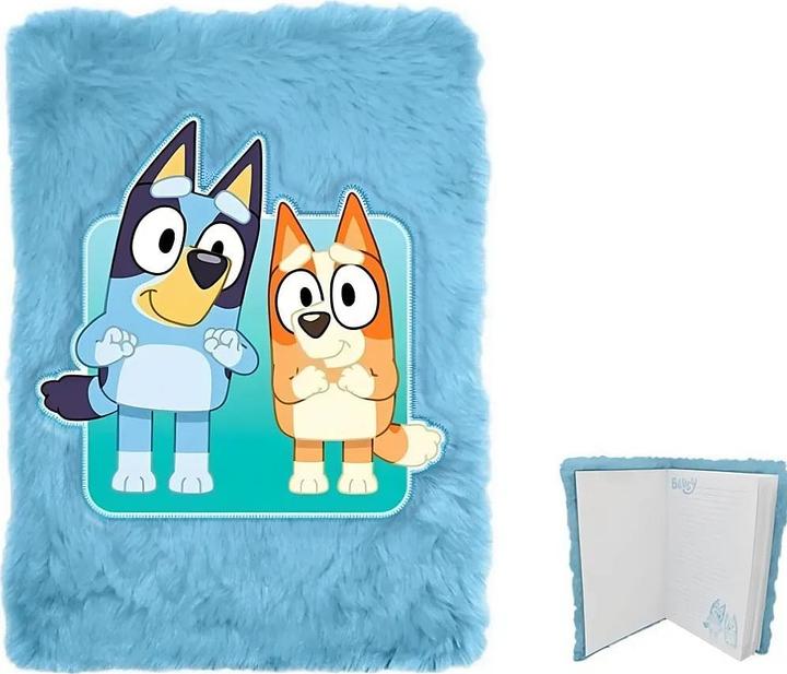 Immagine prodotto Kids Licensing Bluey Notizbuch Plüsch (A5, Nessuna, Copertina morbida)