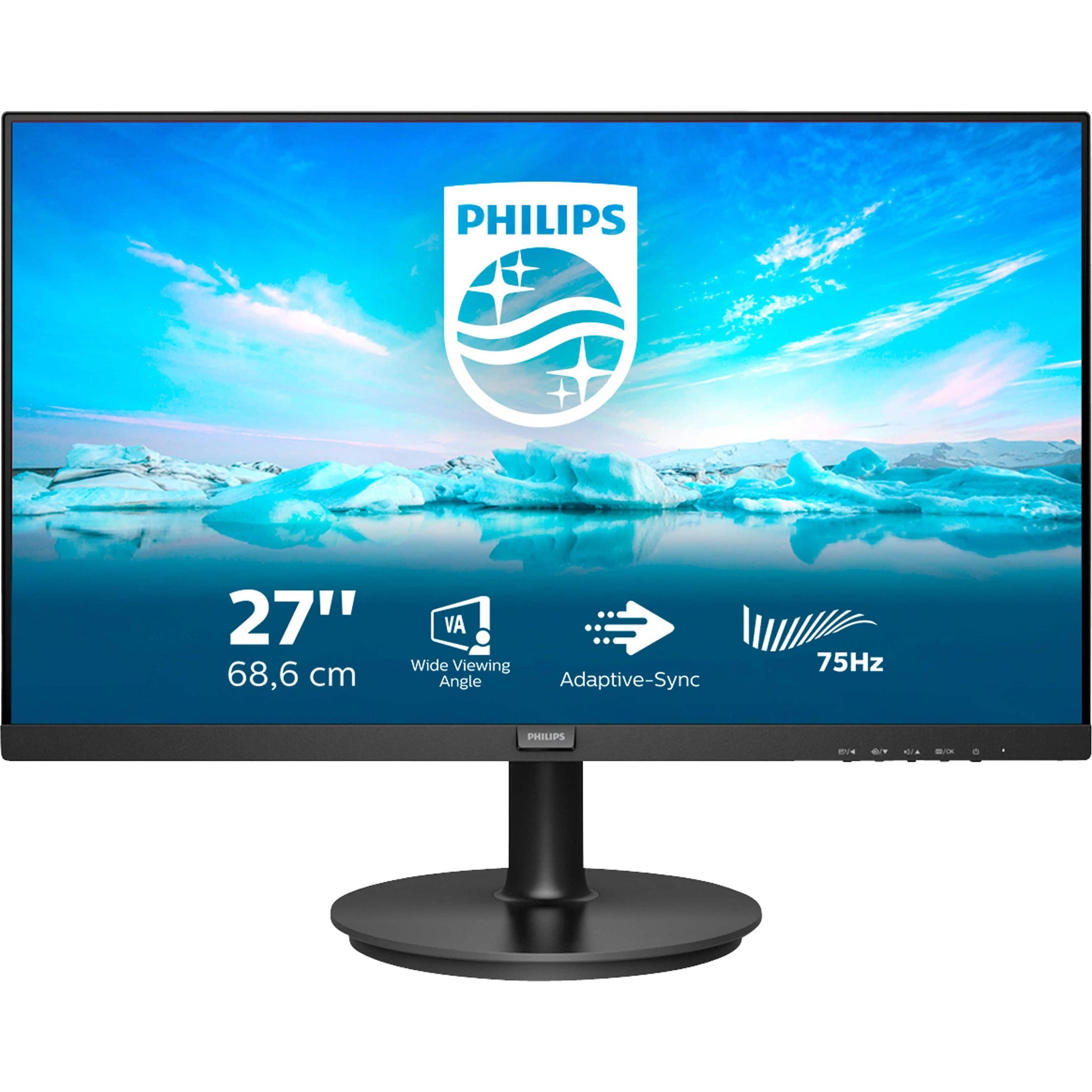 Philips 272V8LA/00 (1920 x 1080 Pixel, 27"), Monitor, Schwarz