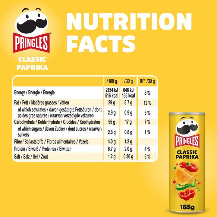 Image du produit Pringles 165g, Paprika classic (165 g, 1 pcs)