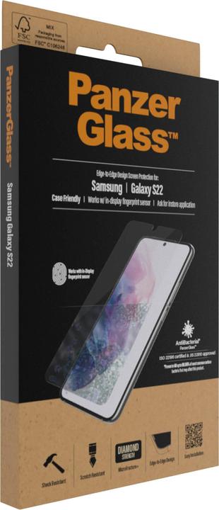 Actual product image PanzerGlass Case Friendly (1 Piece, Samsung Galaxy S22)