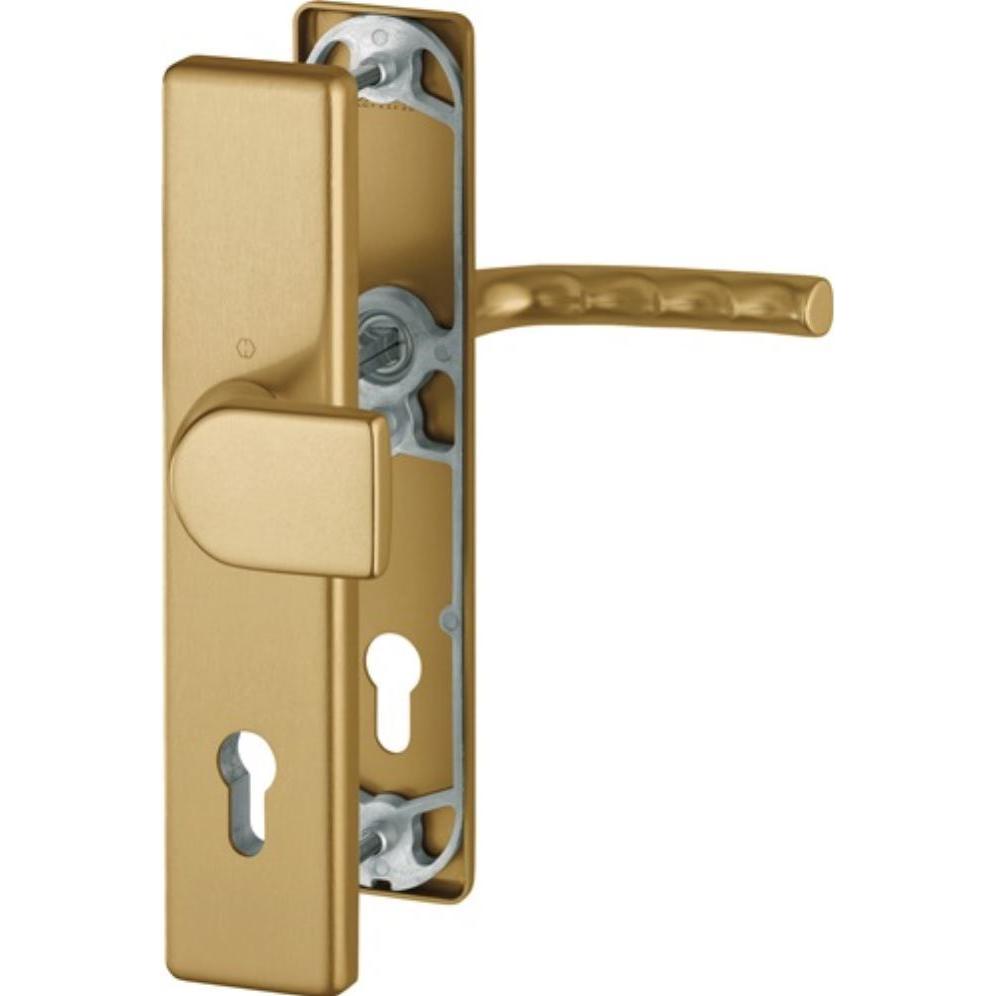Hoppe, Türgriff + Fenstergriff, Schutzgarnitur Birmingham 78G/2221A/2440/1117 Aluminium F4 92 mm 67-72 mm (Türgarnitur)
