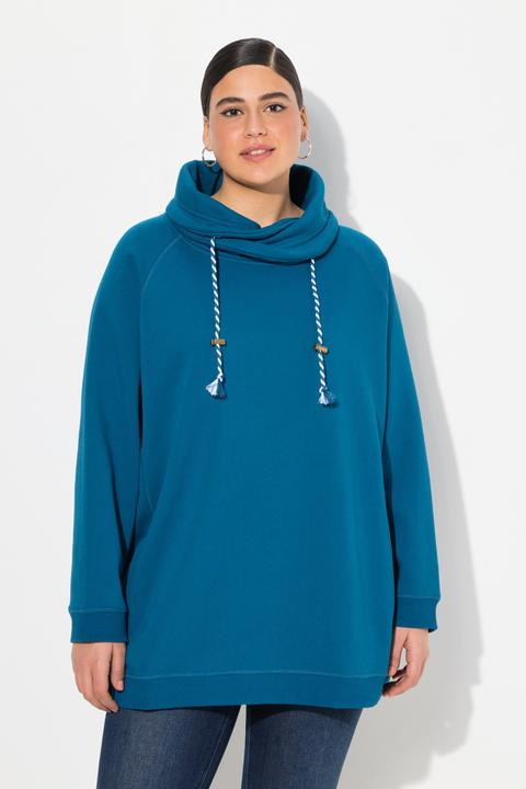 Produktbild Ulla Popken Sweatshirt, weiter Stehkragen, Taschen, Raglan-Langarm (68)